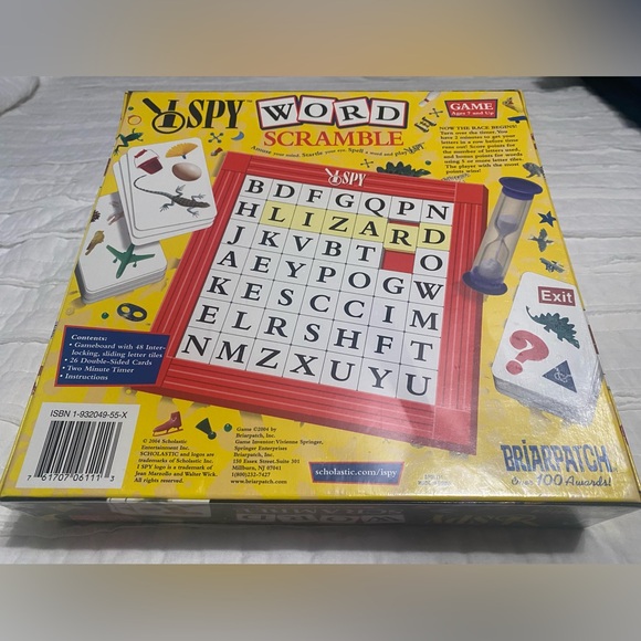 Brand New! Scholastic I Spy Word Scramble Game - Picture 3 of 3